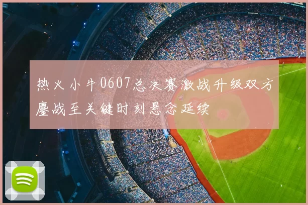 热火小牛0607总决赛激战升级双方鏖战至关键时刻悬念延续